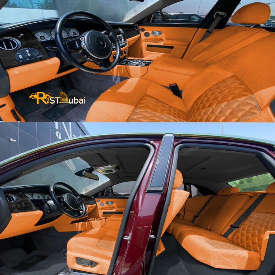Interior Design with Leather Seats and Carbon Fiber Upgrades